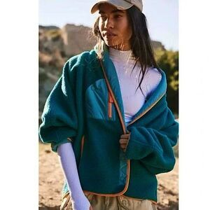 FP Movement Hit The Slopes Shawl Jacket XL Fleece Gym Winter slouchy streetwear